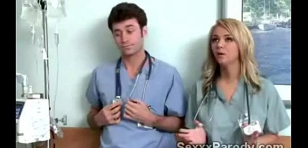  Beautiful horny nurses get pumped in naughty parody